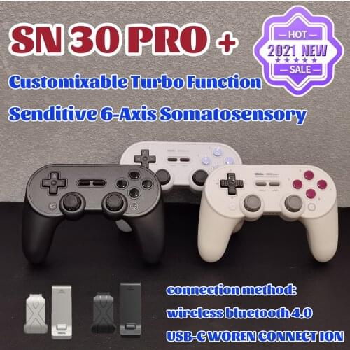 8Bitdo SN30 Pro+ Bluetooth wireless Gamepad Controller 8bitdo SN30 Pro plus for Windows Android macOS Nintendo Switch Steam