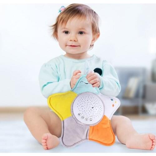 Baby Sleep Soother Soothing Sound Machine Soft Star Style with Projector＆Light Music Sleep Toys Gift for Newborn Baby Woodland B