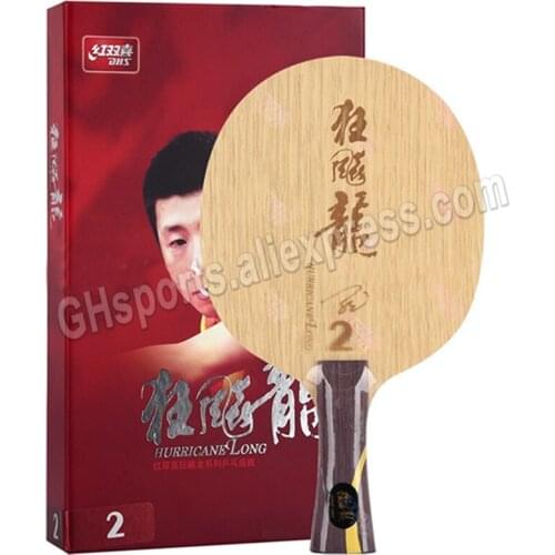DHS Hurricane Long 2 DHS MA LONG 2 RACKET Table Tennis Blade (7 Ply Wood) Original DHS Ping Pong Bat / Paddle