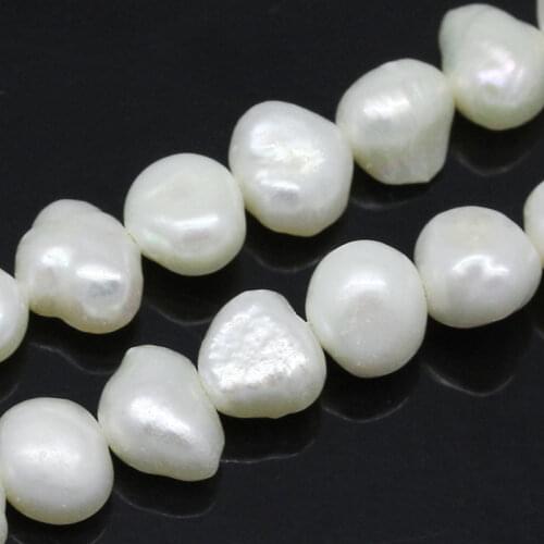 Doreen Box Pearl Loose Beads Natural Irregular Shape For DIY Jewelry Making 9x7mm-7x7mm, 37cm long, Approx 55 PCs (B25003)