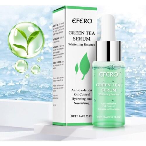 Green tea essence Face Serum Anti Wrinkle Anti-Aging Shrink Pore Whitening Moisturizing Essence Face Cream Dry Skin Care