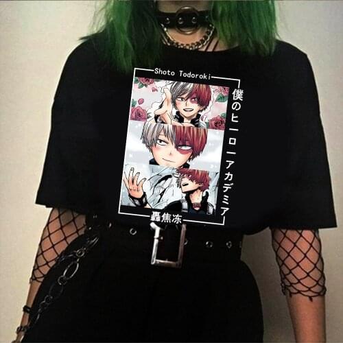 Anime T-Shirts O-Neck Short Sleeve T-shirt 2021 New Woman T Shirt Tees My Hero Academia Anime Summer Men Women T-shirt Tops
