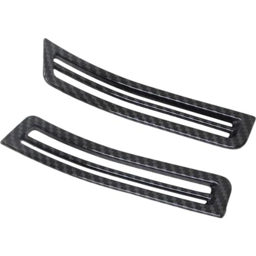 For Hyundai Santa Fe 2019 2020 Window A Pillar Air Condition Vent Outlet Cover Trim Carbon Fiber Inner Accessories