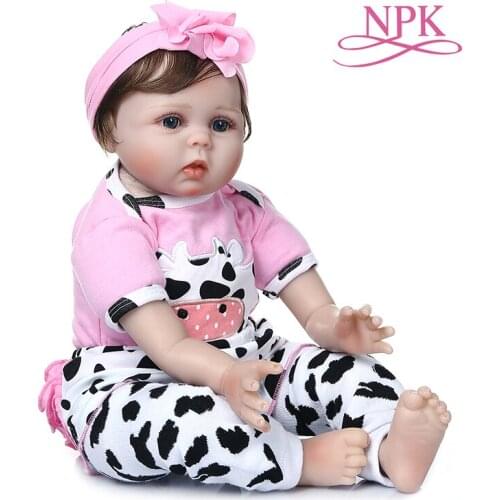 55CM lovely girl pinky reborn babydoll lifelike soft silicone flexible touch adorable real newborn baby size cuddely baby weigh