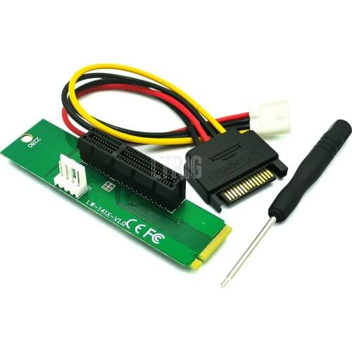 LTRIG Custom 1PCSNGFF M2 to PCI-e 4x Slot Riser Card M key M.2 SSD Port to PCI Express Adapter Convertor for Mining