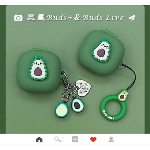 Cute Soft Case for Samsung Galaxy Buds Live 2020 Cover Shockproof Bluetooth Earphone Accessories Portable Cartoon Finger Ring