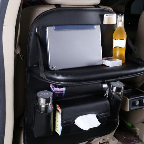 Multi-function Pallet type Seat back folding leather car bag