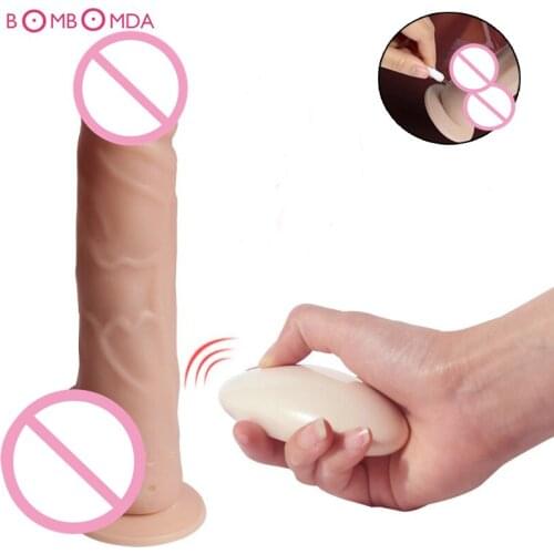 Multi Speed Big Dildo Vibrator Wireless Remote USB Charging Electric Dildo Vibrator Simulated Masturbation Vibrators