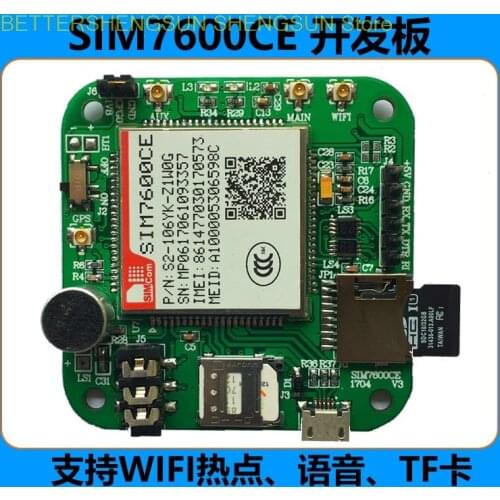 The 4G module Netcom SIM7600CE board support WIFI voice 7100CMIFI support GPS TF Card