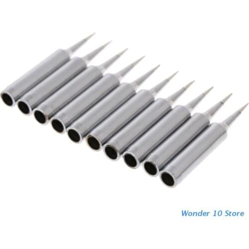 10 Pcs Lead Free Replacement Soldering Solder Iron Tips 900M-T-I For Hakko Saike 936 852d+ 909D