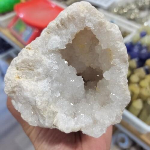 Natural Agate Geode Raw Gemstone Crystal Hole Mineral Specimen Contains Healing Reiki Clean Crystal Clusters Beautiful Stones