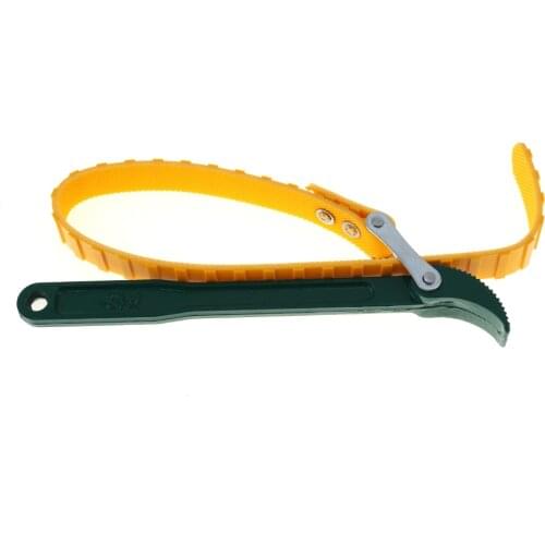 NEW 2 In 1 12 Inch Adjustable Metric Belt Wrench with Non-slip Rubber Strap and High Carbon Steel Handle Oil Filters