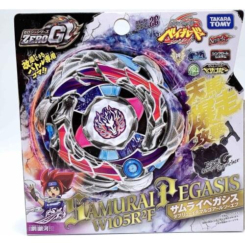 ORIGINAL Takara Tomy Beyblade Zero-G Beyblade Samurai Pegasis W105R2F BBG-26 with Compact Launcher AS CHILDRENS DAY TOYS
