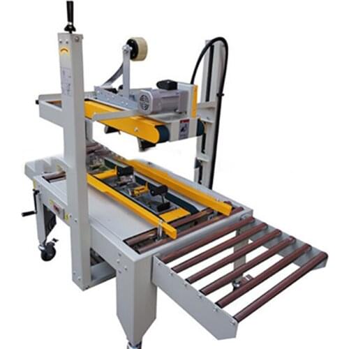 FXJ-6050 220V/180W Large Semi-Auto Box Case Carton Tape Sealer Machine Packaging Machine 0-20m/min English Manual 1PC