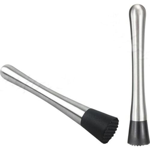 Stainless Steel Durable Wine Mixing Stick For DIY Drink Muddler Cocktail Stirrer For Shaker Ice Crusher Barware Bar Accessories
