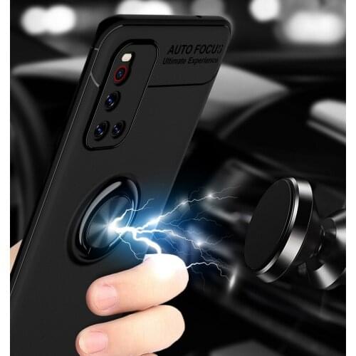 Luxury Silicone case For VIVO V19 case Soft Phone Cover For VIVO Y50 Y30 Fundas Finger Ring stand Cover For VIVO IQOO NEO 3 Z1