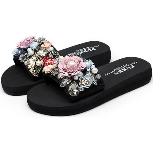 Handmade Slippers Summer Casual Outdoor Women Fashion Female Ladies Flip Flops Footwear Beach Flat Shoes SIZE 35-42