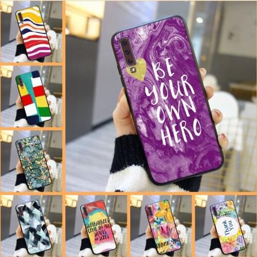 Art Quotes Silicone Phone Case For Samsung Galaxy A3 A5 A7 2016 2017 Soft Back Cover For Samsung Galaxy A5 A7 2018 A6 A8 Plus
