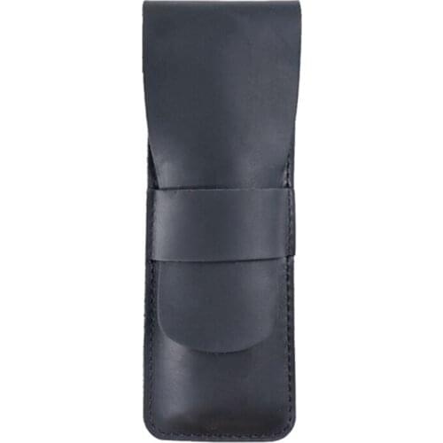 Handmade Leather Pencil Storage Bag Cowhide Fountain Pen Case Holder Vintage Retro Accessories for Travel Journal