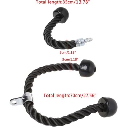 Gym Fitness Equipment Tricep Rope Biceps Strength Training Bodybuilding Exercise