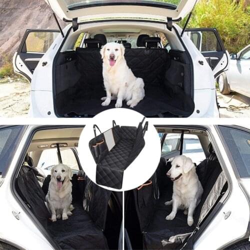 Scratch-resistant Pet Travel Cats Dogs Cushion With Zipper and Pocket Car Seat Protection Folding Pad for Big Medium Small Dogs