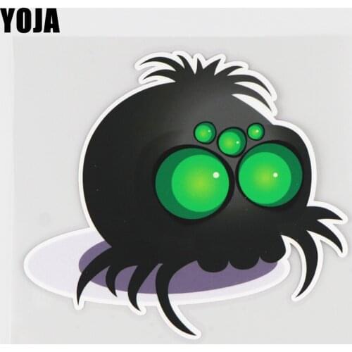 YOJA 14.1X12.7CM Cartoon Animal Creative Decoration Vinyl Color Decal Cute Octopus Car Sticker 19A-0136