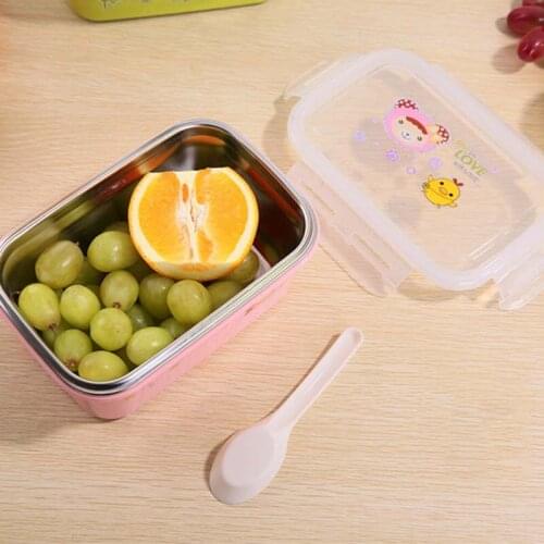 1000ml Stainless Steel Food Storage Container School Student Children Portable Insulated Thermos Bento Lunch Boxs Japanese
