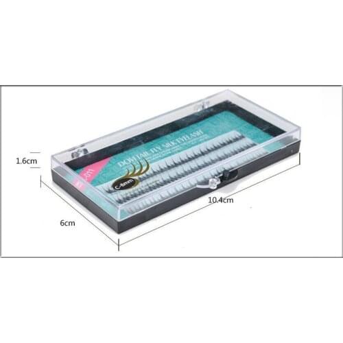 2 Pcs OEM Packing dovetail silk fans 0.10 thickness all sizes eyelash extension by free shipping