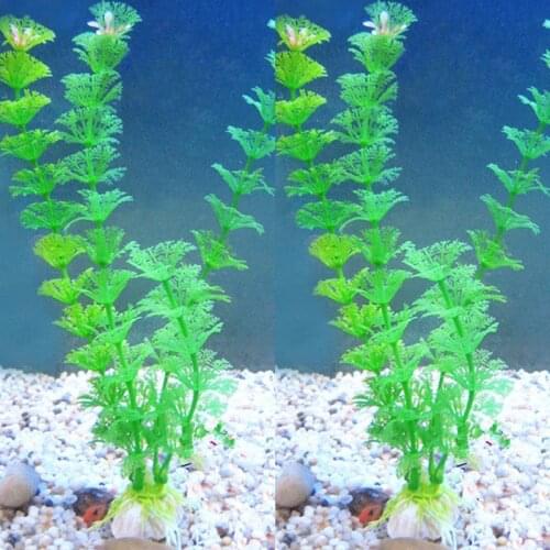 2021 Hot Plastic No Harm Long Simulation Aquarium Green Fake Water Grass Fish Tank Ornament Decoration Artificial Green Plant