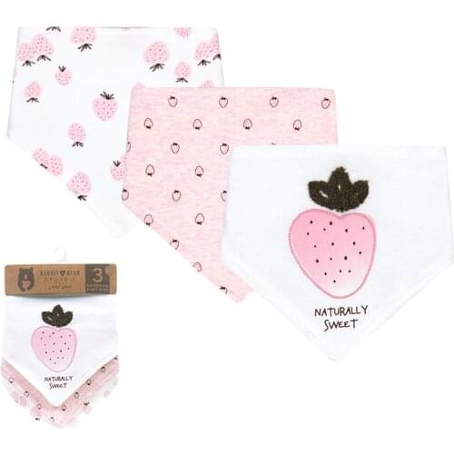 3pcs Organic Cotton Baby Scarf Burp Cloth Bandana Bibs Newborn Baby Boy Infant Girl Toddler Scarf Bib