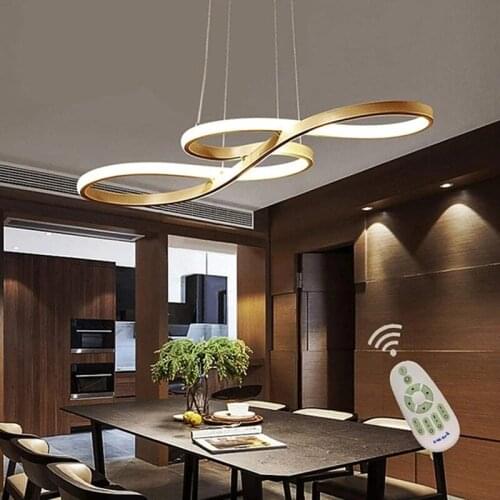 Acrylic Dimmable Pendant Lights Adjustable Half Flush Mount Ceiling Hanging Lamp for Home Living Room Lighting White Black Gold