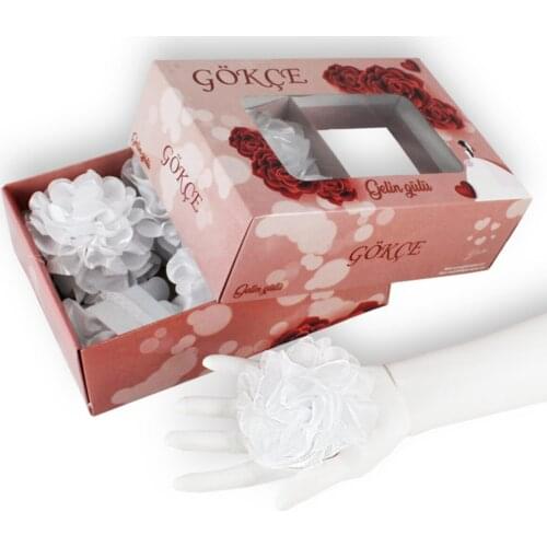 White Large Frilled Bridal Hand Rose henna Flower 12 Pcs henna Night Material хна для мехенди henna bride veil welon