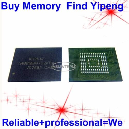 THGBMBG7D2KBAIL BGA153Ball EMMC 16GB Mobilephone Memory New original and Second-hand Soldered Balls Tested OK