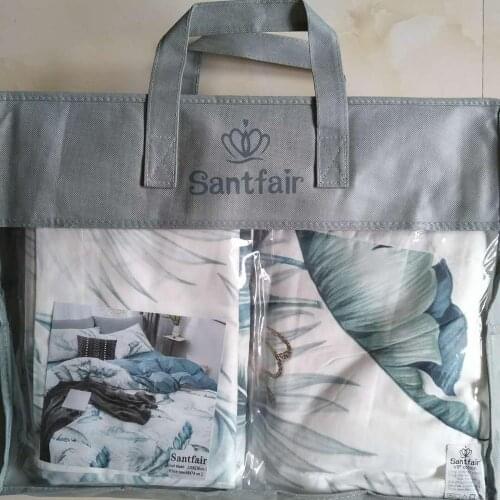 Quality triple set in China, 35% natural silk and 65% microgel bedspread, 100% cotton bed sheets and pillowcases