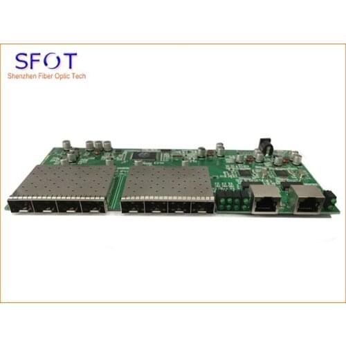 PCBA Switch board, 8 Ports SFP + 2 RJ45, Used for FTTH