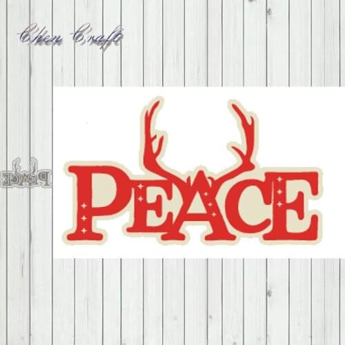 Metal Cutting Dies Peace Stencils for DIY Scrapbooking DIY Paper Cards Photo Album Decorative Embossing