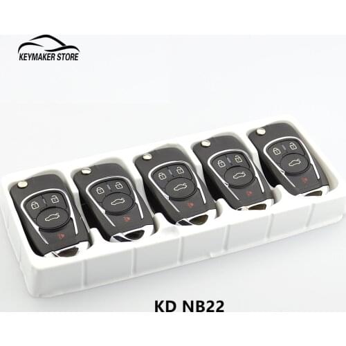 5PCS/lot Multi-functional Universal 4 Buttons Remote Key for KD900 KD900+ URG200 KD NB22 Remote (all functions Chips in one key)