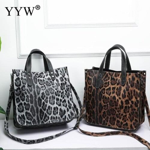 Fashion Leather Handbags for Women Retro Leopard Zebra Animal Print Handbags Lady Large Capacity Tote Shoulder Shopping Bags