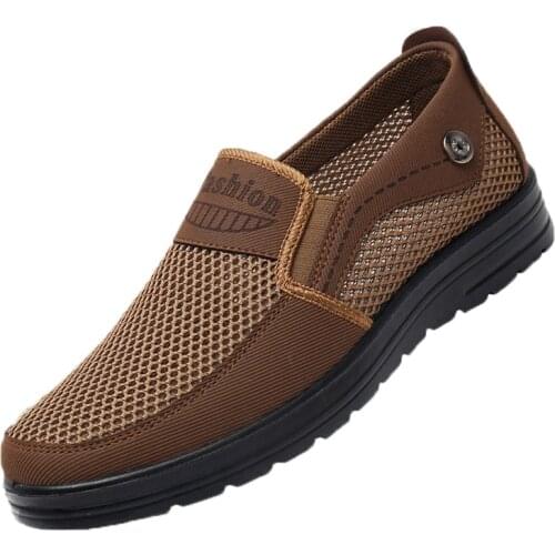 Comfortable Men Casual Shoes Breathable Mesh Summer Men Shoes 2021 New Non-slip Lightweight Shoes for Men Big Size 48