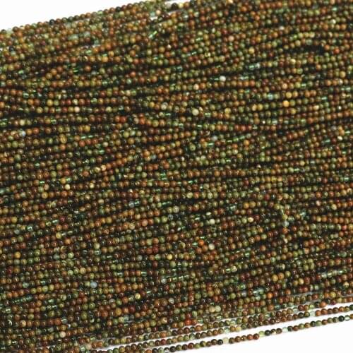 Natural peacock stone 2mm 3mm fashion round loose spacers accessories beads diy jewelry making findings 15inch B485