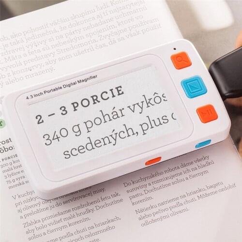 Portable 4.3-inch Electronic Visual Aid Handheld High-definition Low Vision Magnifier For The Elderly Reader Tools