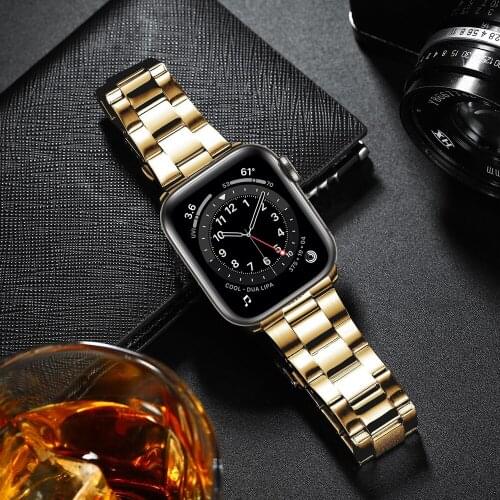 Correa for apple watch bands stainless steel strap 44mm 42mm 40mm 38mm series 6 5 4 3 strap for iwatch band men women Bracelet