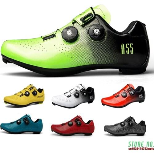 Road Cycling Shoes Professional Cleat Shoes SPD Pedal Racing Road Bike Flat Shoes Bicycle Sneakers Men