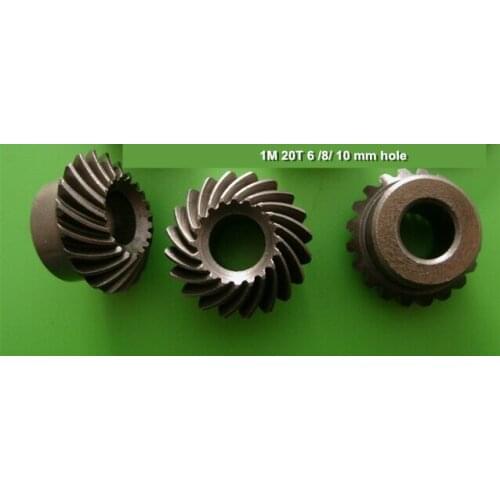 Steel M1 1M spiral bevel gear 20T gear 6 8 10 mm hole Differential gear /SAME ratio diameter/ 90 degree 1:1 Gear