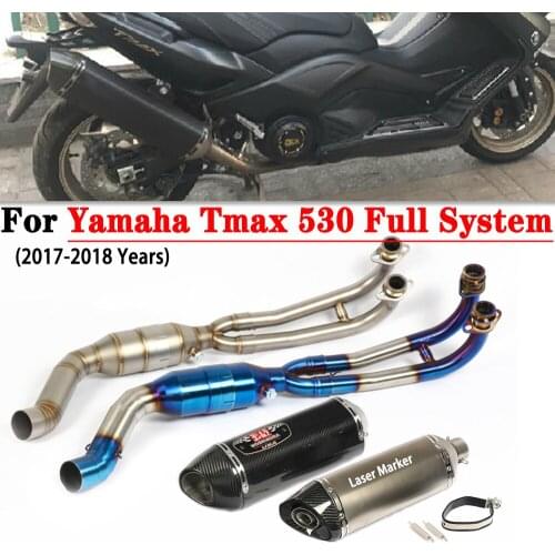For Yamaha Tmax 530 T-max 530 2017-2018 Motorcycle Yoshimura Exhaust Escape Moto Modify Muffler Full System DB Killer Motocross