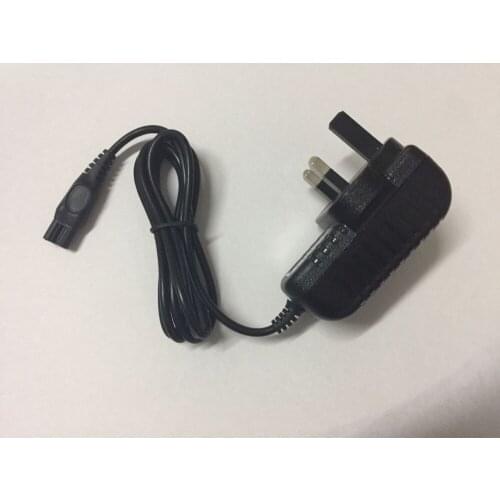 High quality 100PCS 15V 360mA & 380mA 3-Prong UK Wall Plug AC Power Adapter Charger for PHILIPS Shaver HQ8505 HS8020 HQ8875 S20