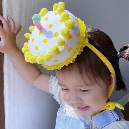 1pc Children Birthday Party Cap Birthday Cake Hat Creative Cap Party Supplies For Kids Children Boys Girls