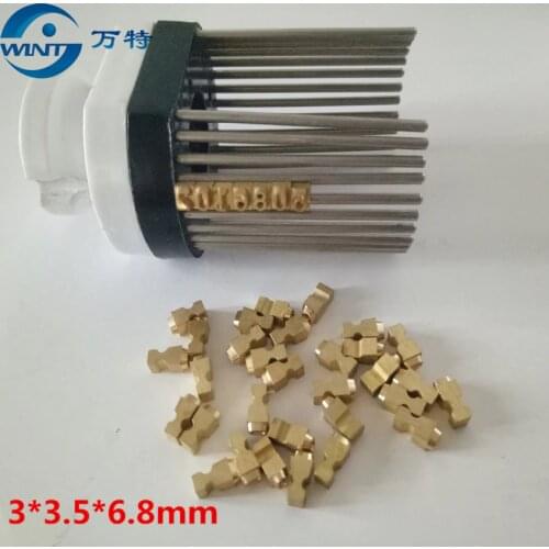 Freeshipping 3*3.5*6.8MM T type hot stamping letters coder letters print head coder printer for MY-380 coding machine,Metal nail
