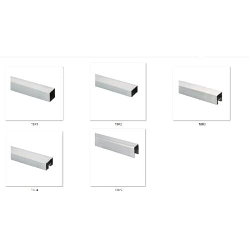 Freeshipping 40mm Stainless Steel SUS 304# Square Balustrade Armrest Fence Rod Groove Pipe Handrail Railing for Stair