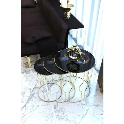 Sparkle Oval Wire Pattern Gold Metal Zigon coffee table "unbreakable Glazed" coffee tables table basse furniture living room table